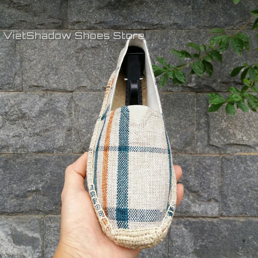 Slip on nam | giày lười vải nam kiểu TOMS - Vải bố, đế cói - Mã SP 8085 hàng Quảng Châu | BigBuy360 - bigbuy360.vn