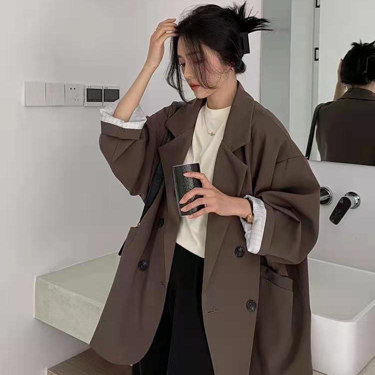 Áo Khoác Blazer Dáng Rộng Phong Cách Hàn Quốc Thời Trang Mùa Thu Cho Nữ 2021 | WebRaoVat - webraovat.net.vn