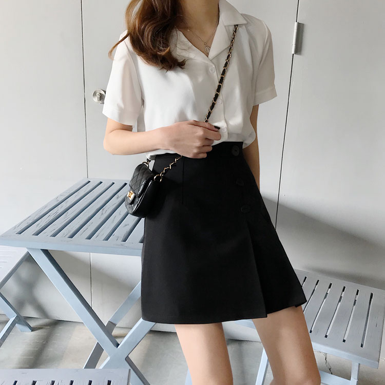 Chân Váy Chữ A Eo Cao Màu Trơn Thời Trang 27470 | BigBuy360 - bigbuy360.vn