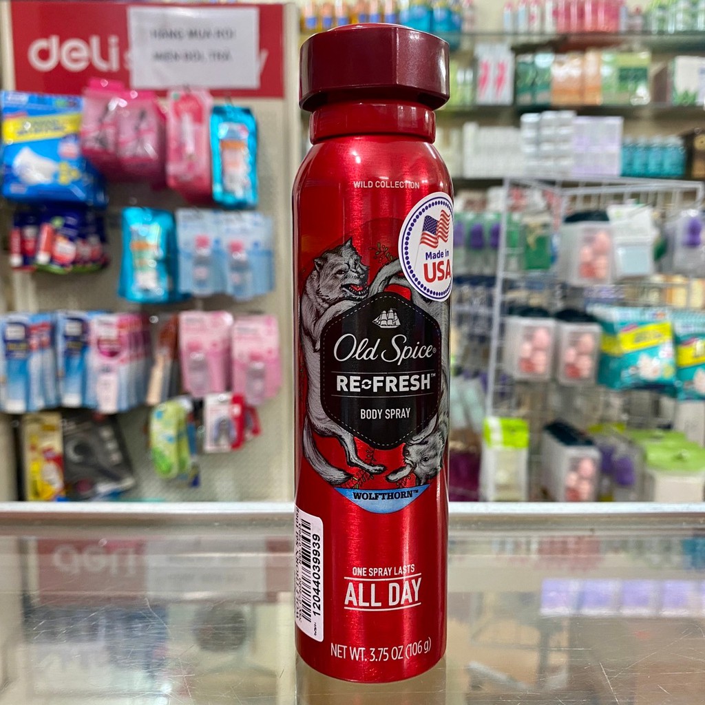 Xịt khử mùi Toàn Thân Nam Old Spice 106g - Nhập Khẩu Từ Mỹ