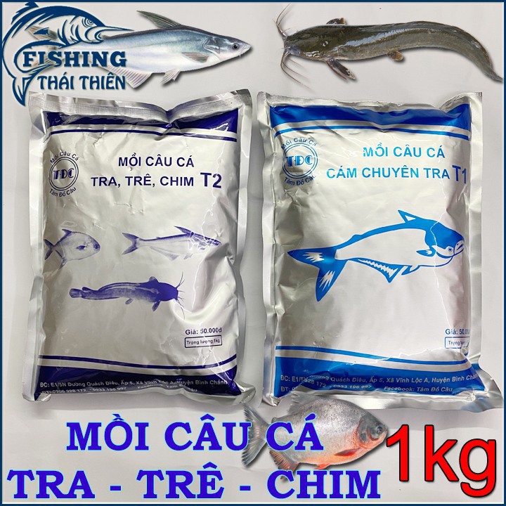 GÓI MỒI CÂU CÁ TRA T1 1KG-MỒI CHUYÊN CÂU CÁ TRA T1-T1