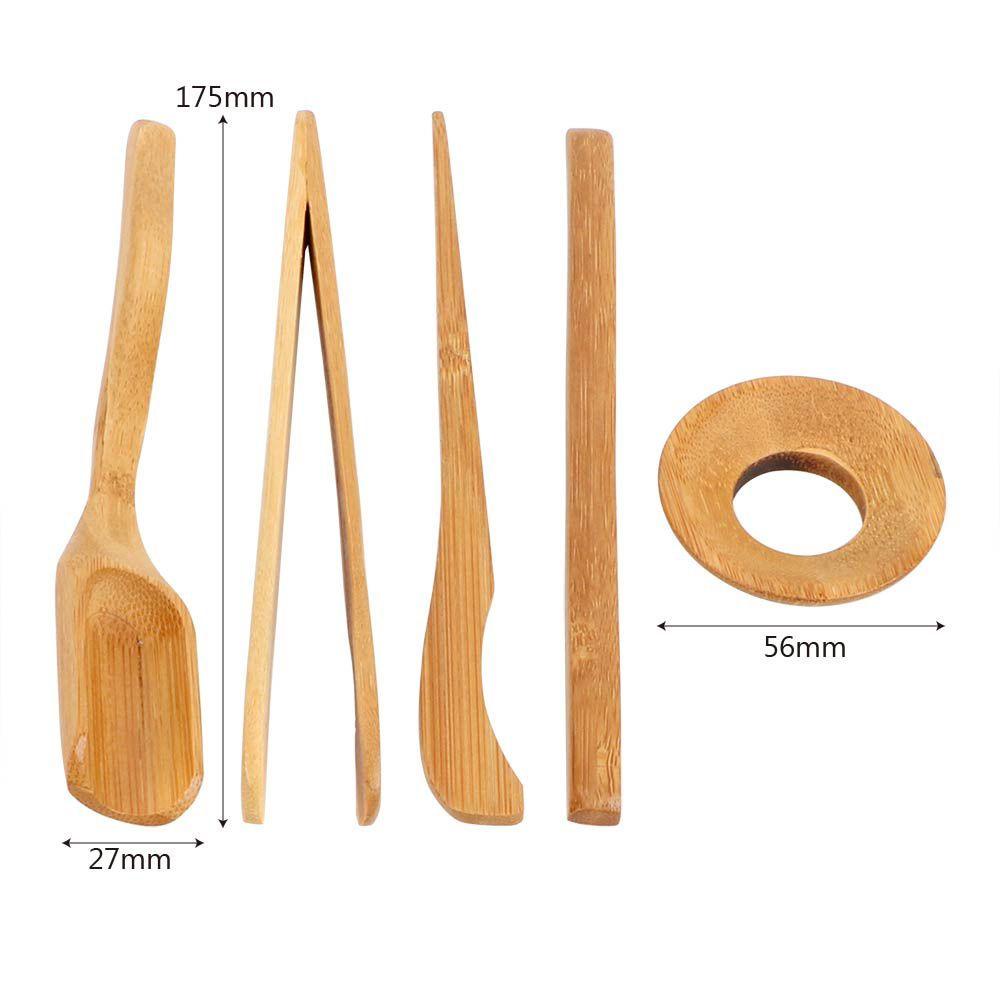 HARRIETT Dụng Cụ Lọc Trà Bằng Tre Tự Nhiên