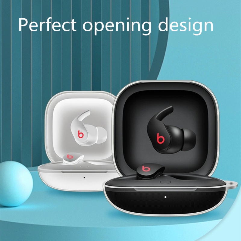 Vỏ Bọc Hộp Sạc Tai Nghe Không Dây Bluetooth Bằng Tpu Mềm Trong Suốt Cho Beats Fit Pro