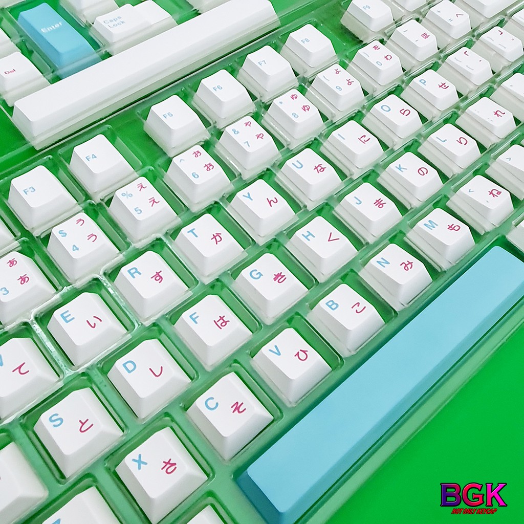 Bộ Keycap Sushi Song Ngữ Anh - Nhật Thick PBT Cherry Profile Dye Sub 135 Nút cân được hầu hết các layout