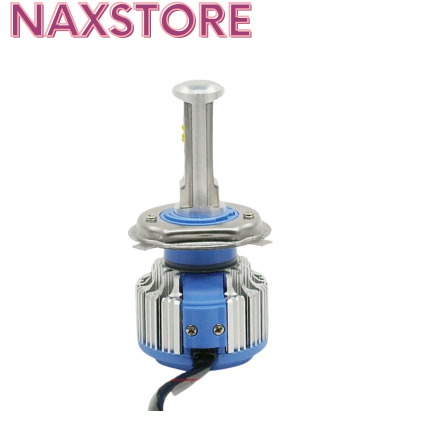 Đèn pha led Turbo 1 đèn pha chân H4 sáng trắng cho xe máy ô tô -DTBT1