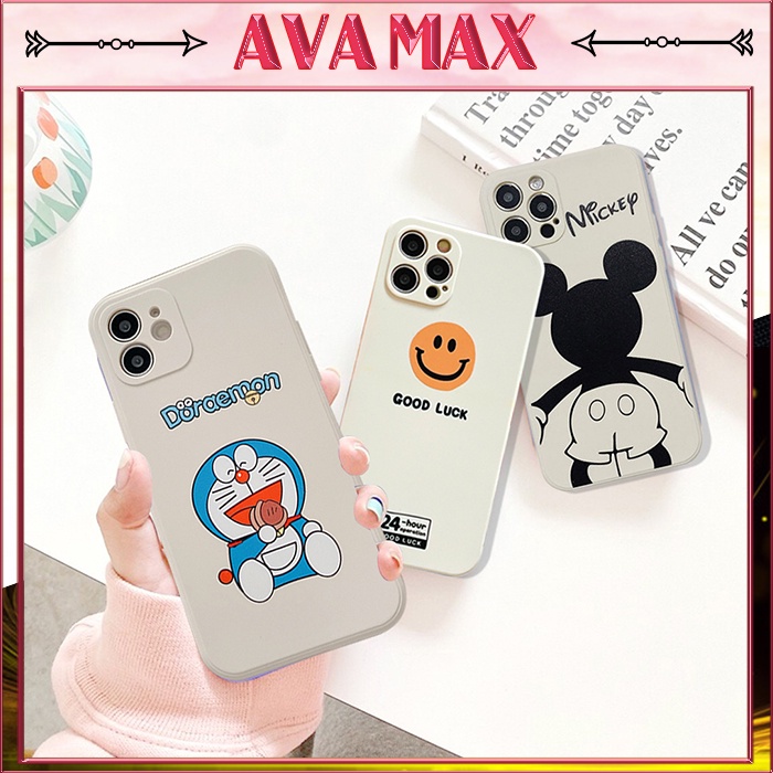 Ốp Lưng iPhone Cạnh Vuông in hình Viền Hình Doremon 6/6plus/6s/6splus/7/7plus/8/8plus/x/xr/xs/11/12/pro/max/plus/promax