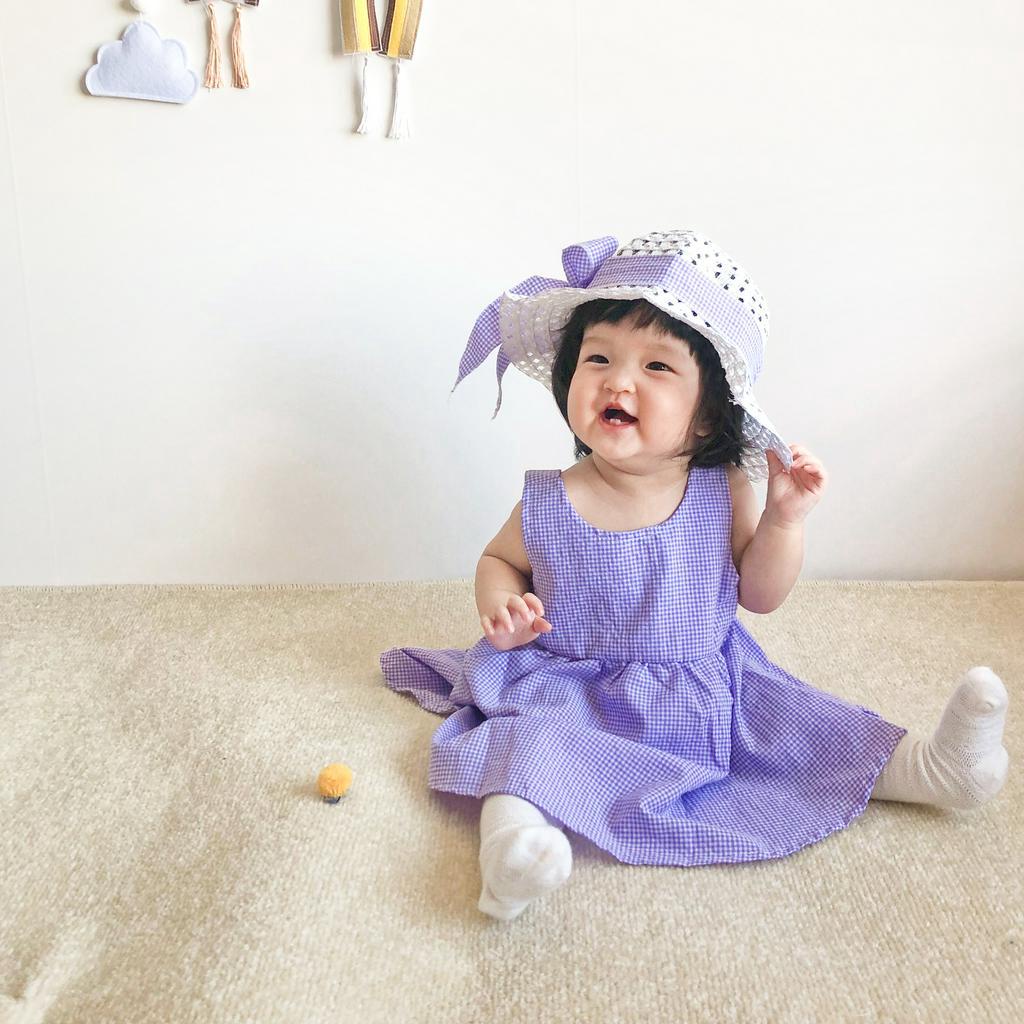 Soffnybaby Đầm Công Chúa Phong Cách Hàn Quốc Thời Trang Cho Bé Gái