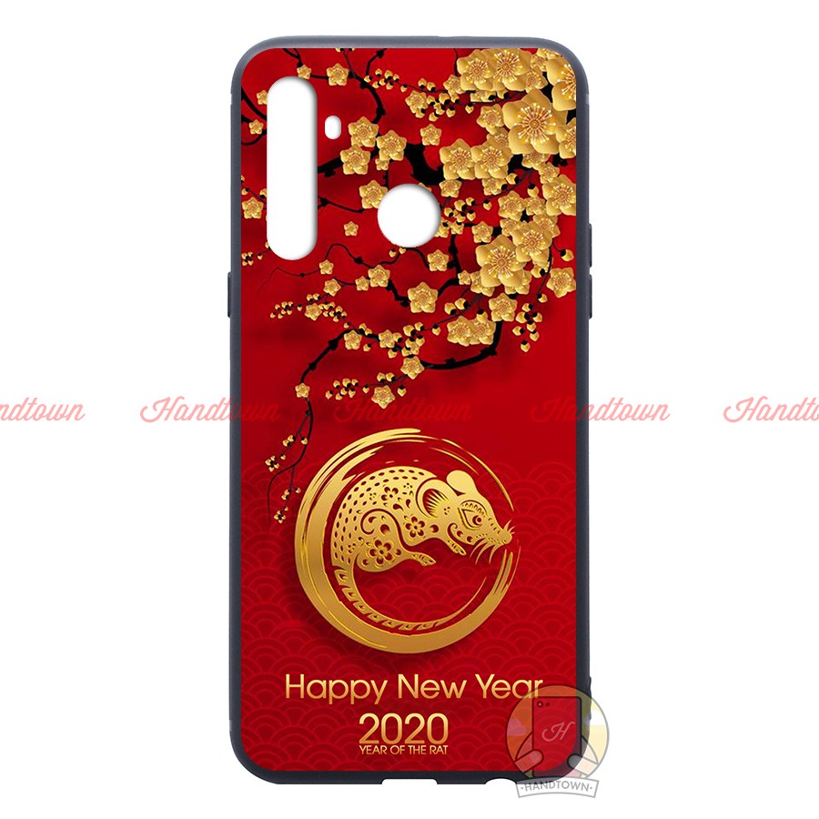 Ốp lưng Realme 5 / Realme 5 Pro / Realme Q dẻo đen in hình Tết Canh Tý 2020 Phần B