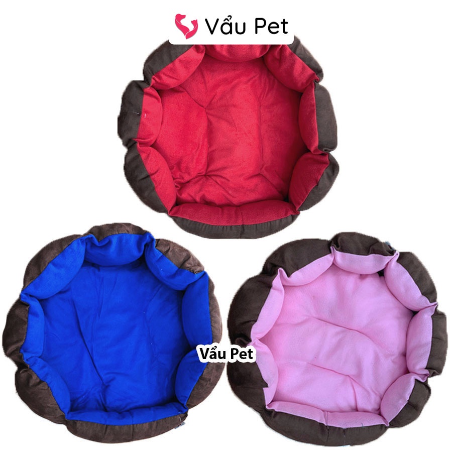 Đệm, ổ nằm cho chó mèo bát giác ~55x55cm - Nệm ngủ cho chó mèo thú cưng Vẩu Pet Shop