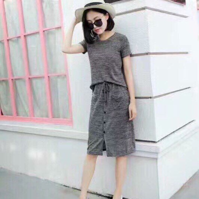 Set áo váy co dãn chất đẹp