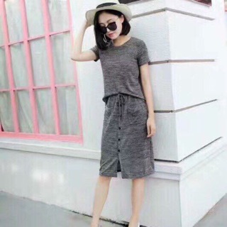 Set áo váy co dãn chất đẹp
