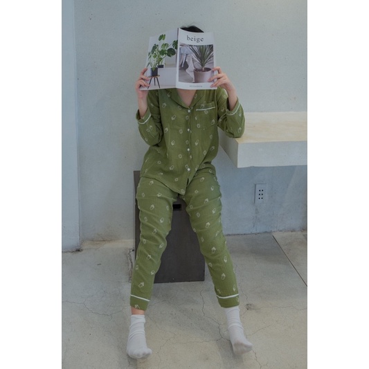 Pijama muslin COMIC - tay dài quần dài | BigBuy360 - bigbuy360.vn