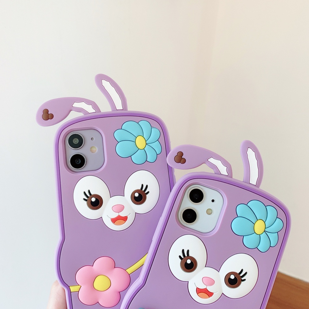 Ốp điện thoại silicone mềm hình StellaLou 3D dễ thương cho OPPO A74 5G A16 A54 A52 A92 A9 A5 2020 A7 A5S A12 A11K A3S F11 F9 RENO 6 5 2