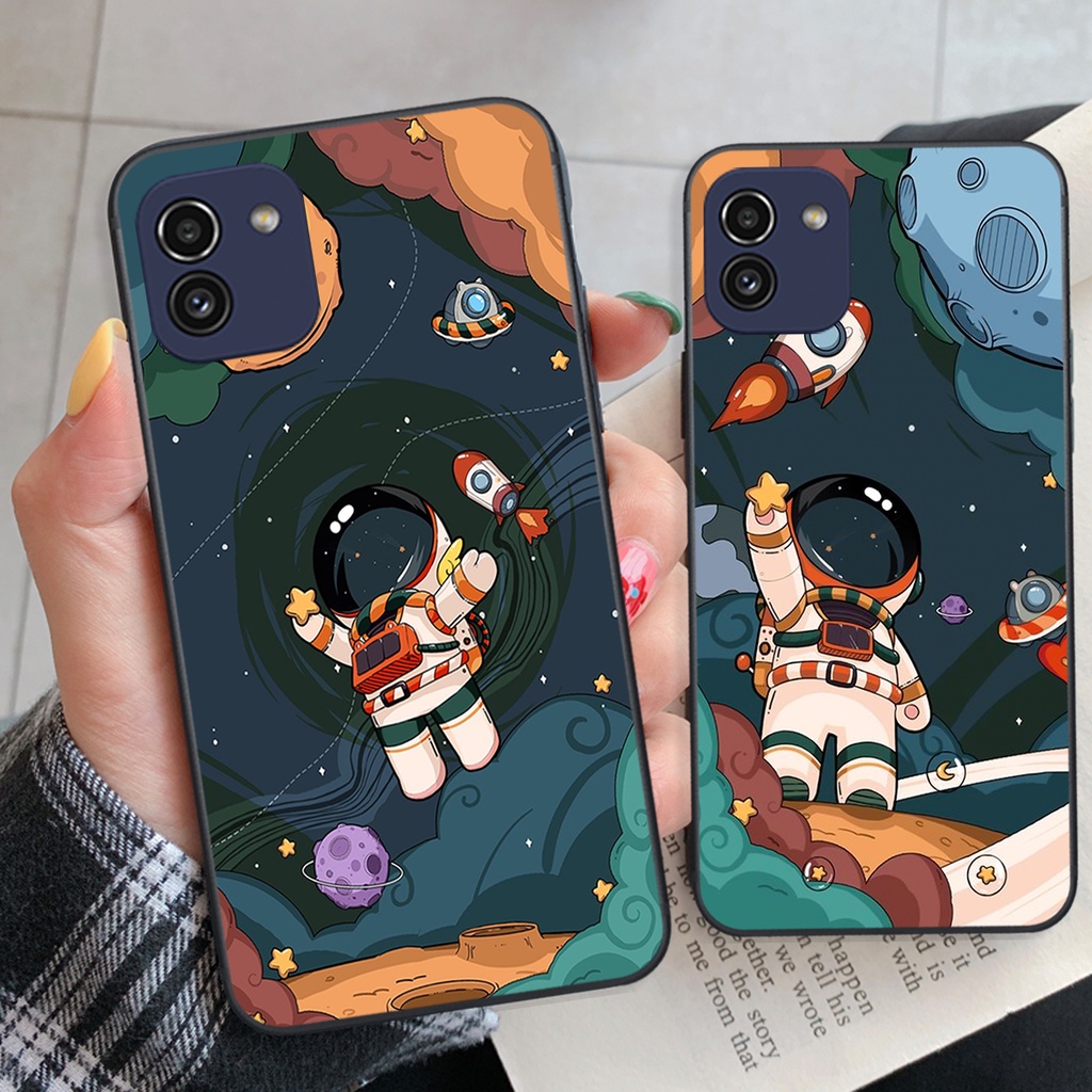 Ốp lưng Samsung A03 / A03 Core vũ trụ phi hành gia cực hot siêu cute-rẻ-bền