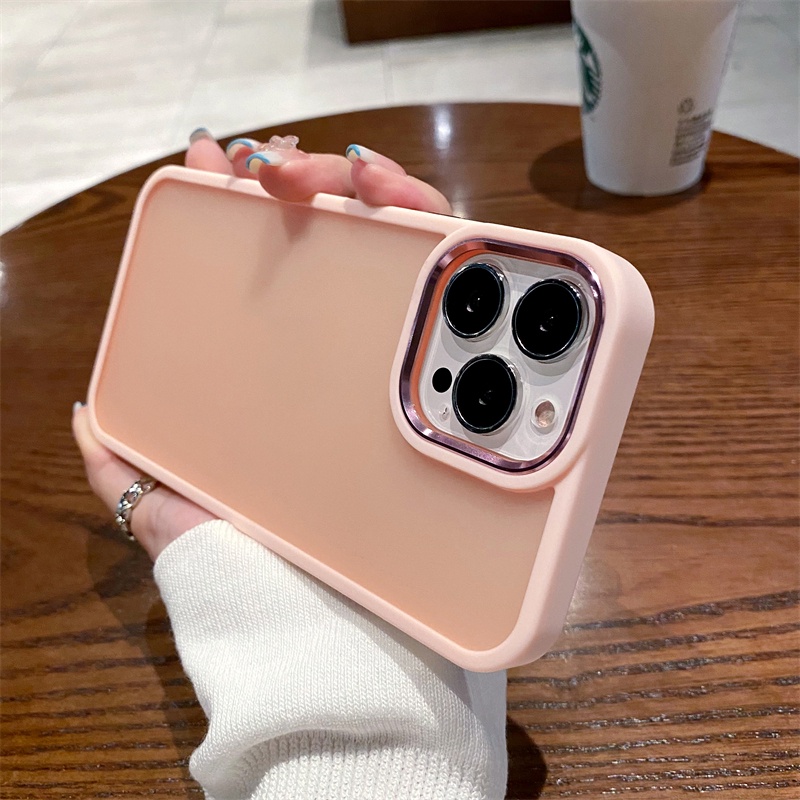 Ốp Điện Thoại Cứng Mặt Nhám Chống Sốc Chống Dấu Vân Tay Cho iPhone 11 12 13 Pro Max