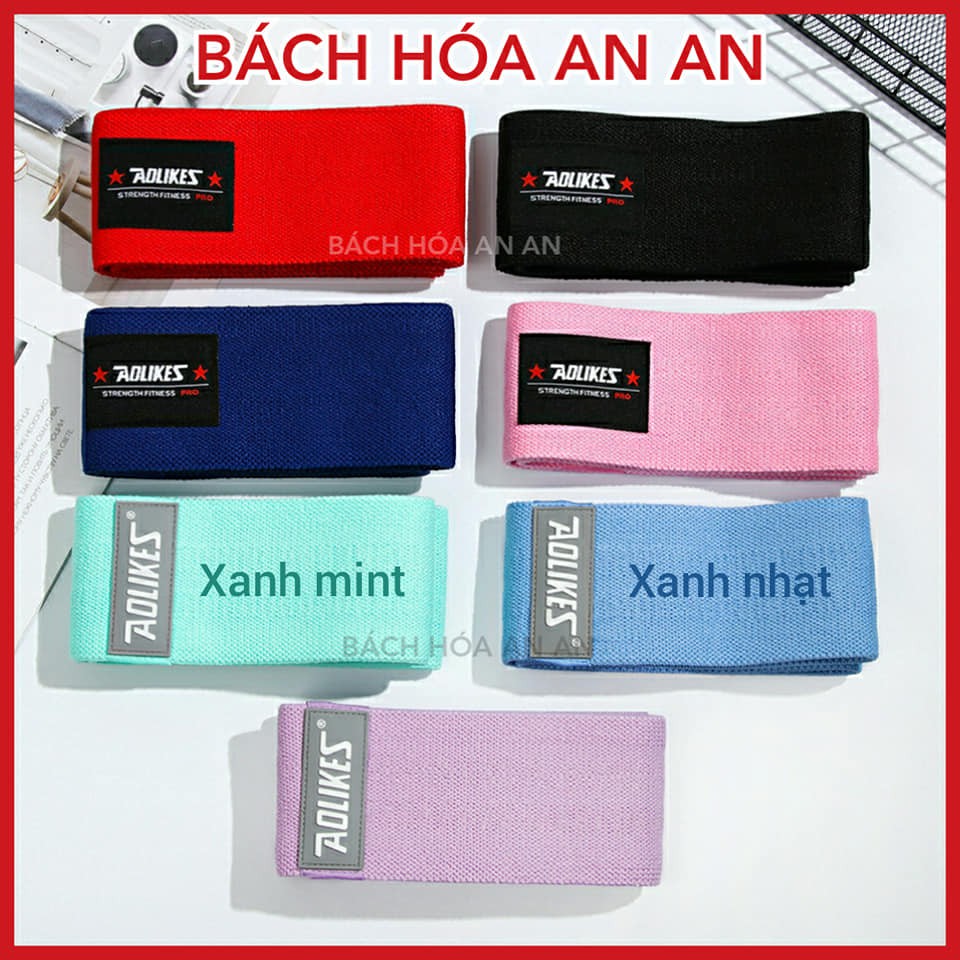 Dây miniband tập mông đùi, dây kháng lực Aolikes chính hãng tập chân mông, dây đàn hồi phụ kiện thể dục thể thao