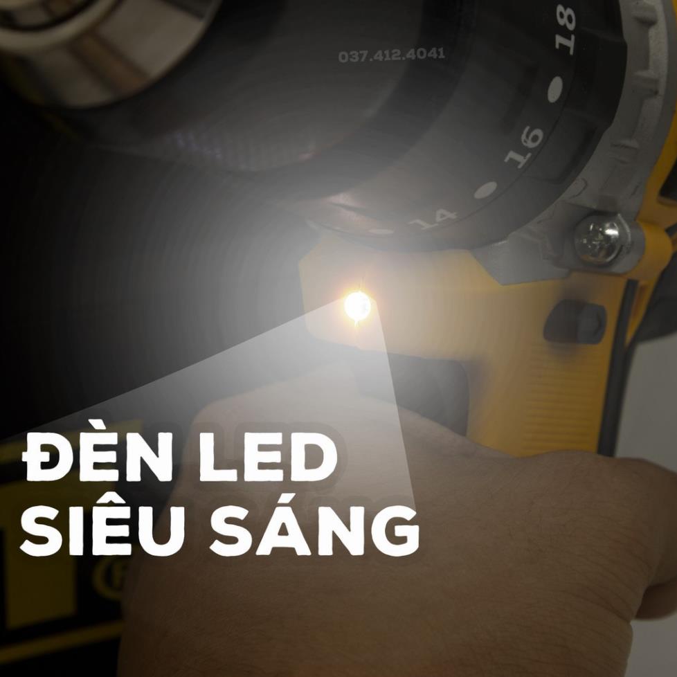 Máy Khoan Pin DEWALT 36V  - TẶNG MŨI KHOAN - Khoan bê tông, Đầu kẹp 13ly - Máy Bắt Vít Động cơ 775 - Lõi Đồng