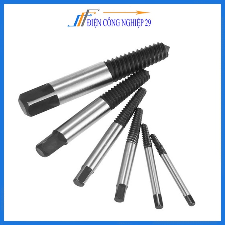 Bộ Tháo Bu Lông Ốc Vít-5 Mũi (Tháo Khoét Ốc Gẫy Trờn Ren )