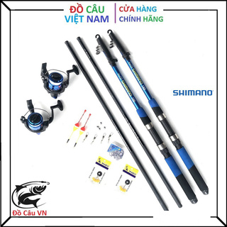 Bộ cần câu shimano nexus 4 cần 2 máy , tặng kèm phụ kiện - cần câu top1 vn