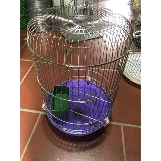 Lồng chim chào mào inox tặng kèm máng ăn