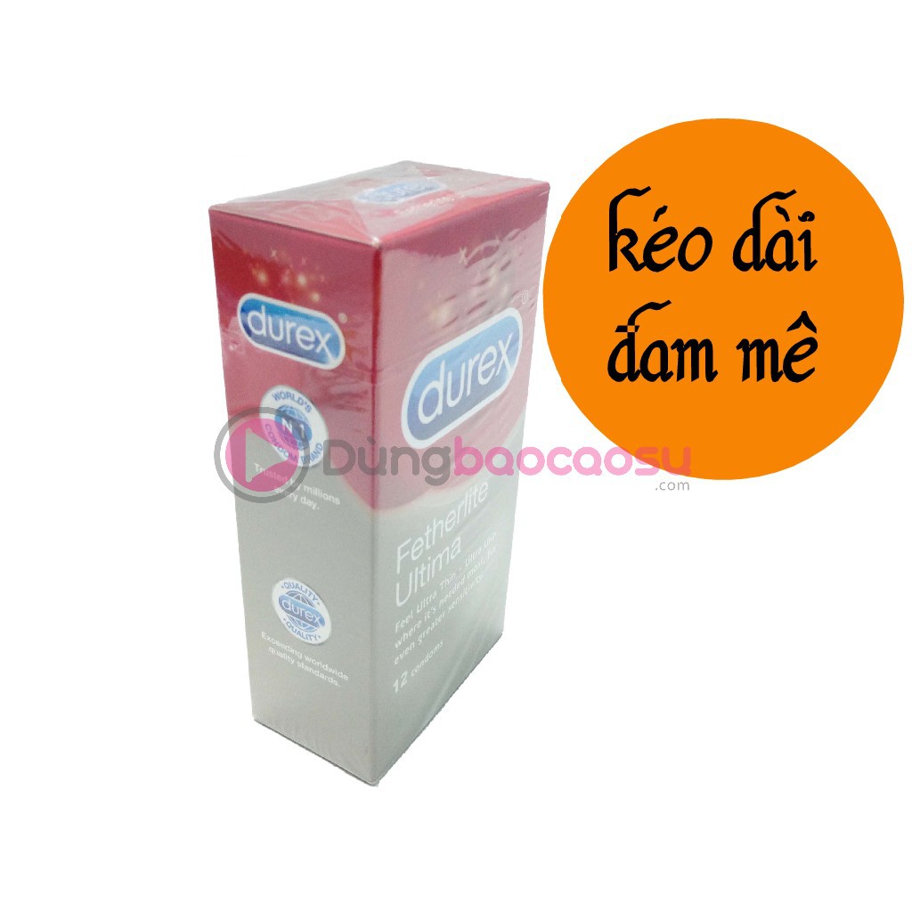 Durex Fetherlite Ultima siêu mỏng (hộp 12 chiếc)