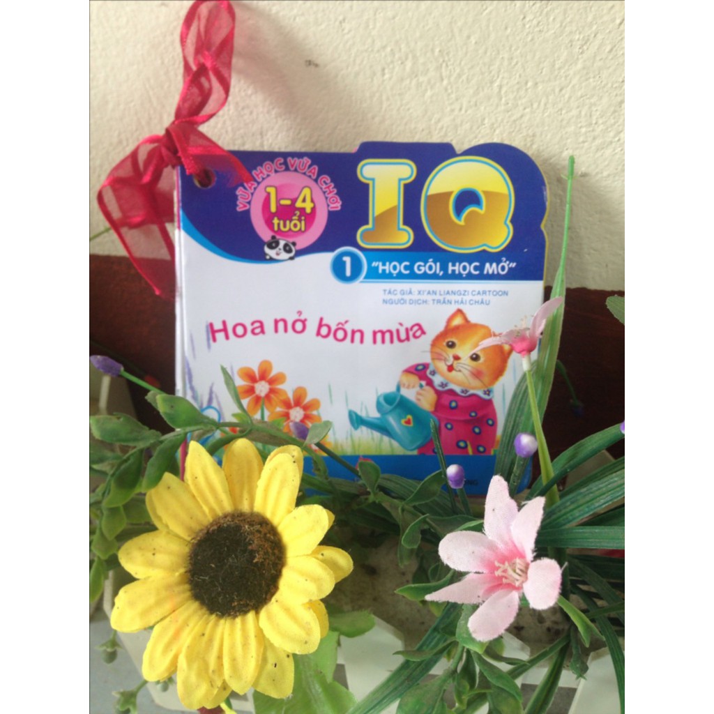Sách - Combo 10 quyển vừa học vừa chơi từ 1-4 tuổi IQ , học gói học mở