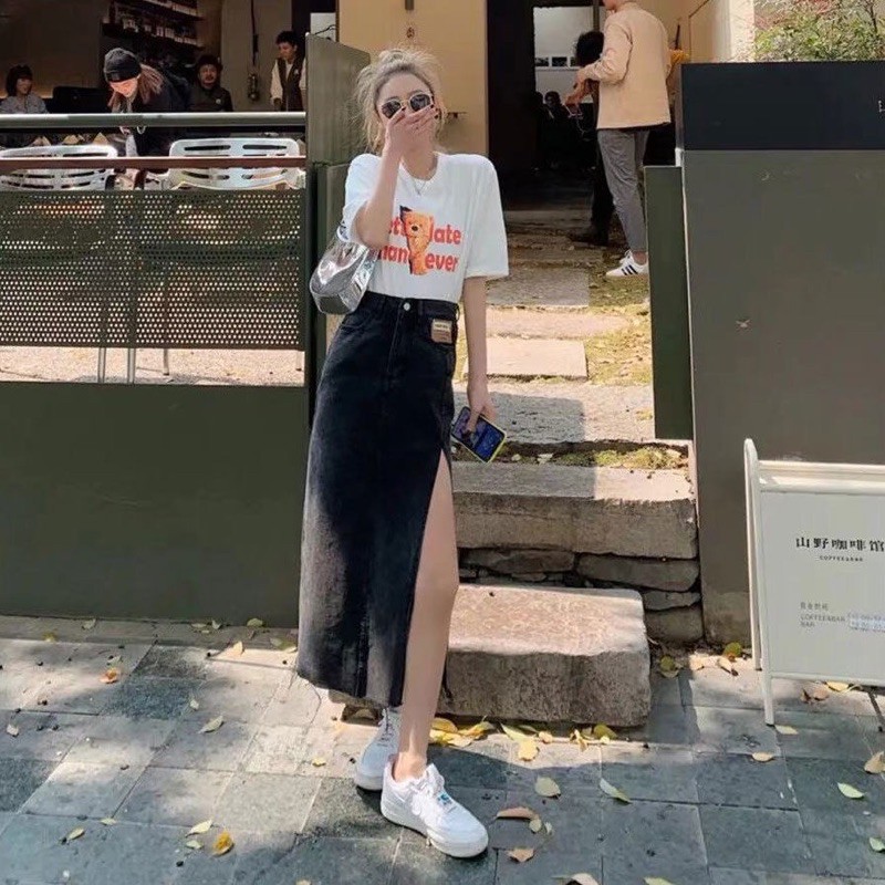 FREESHIP- HÀNG SĂN CHÂN VÁY BÒ CO GIÃN 2 MÀU XẺ TÀ