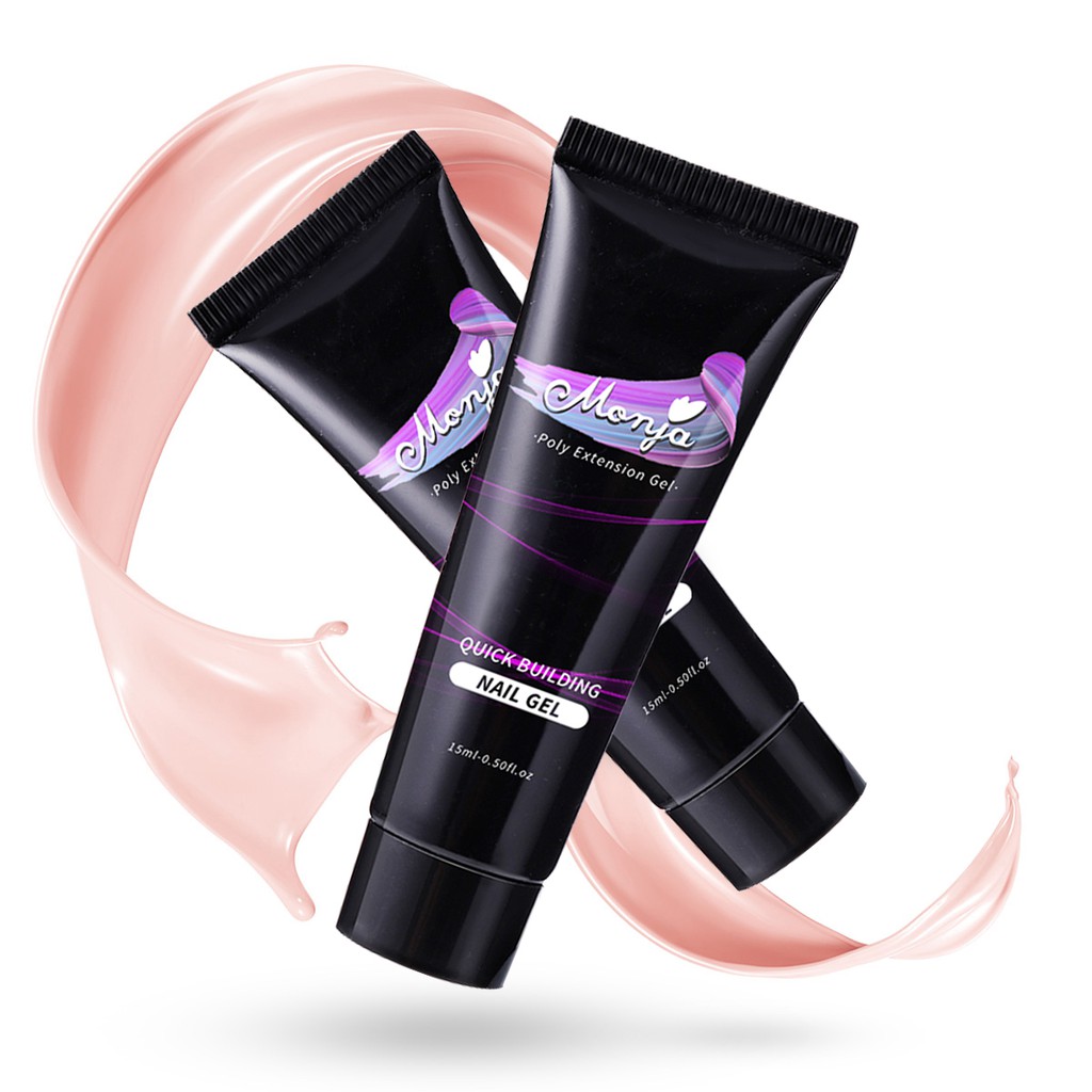 Gel Sơn Móng Tay Monja 9 Màu Tùy Chọn Từ Poly Gel 15ml Nhanh Chóng Để Làm Bóng Móng