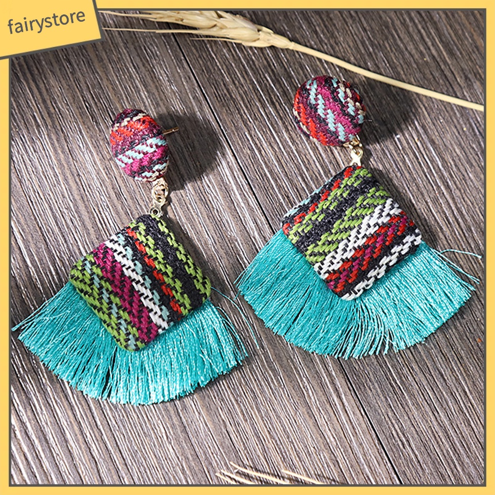 Bông tai dáng dài tạo hình độc đáo thời trang cho nữ