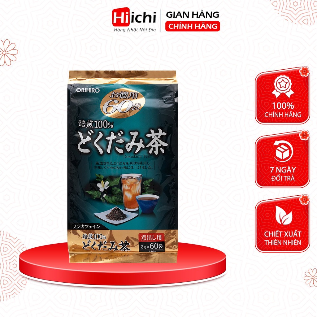 Trà diếp cá ORIHIRO hỗ trợ thanh nhiệt giải độc 60 gói - Hiichi Japan