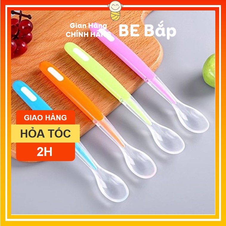 ⚡BÁN LỖ XIN ĐÁNH GIÁ 5 SAO⚡Thìa Silicon Trong Suốt Siêu Mềm Sâu Lòng Giúp Bé Ăn Dặm Dễ Dàng , Ngon Miệng