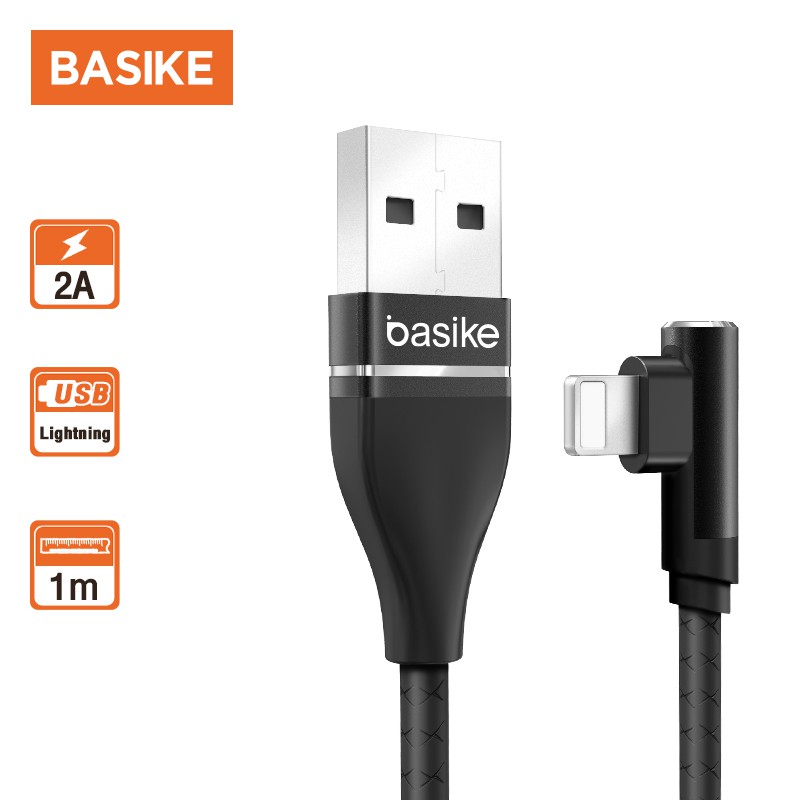 Cáp Sạc BASIKE-CG011 2.1a Truyền Dữ Liệu Đầu Usb-A Sang Lightning / Micro