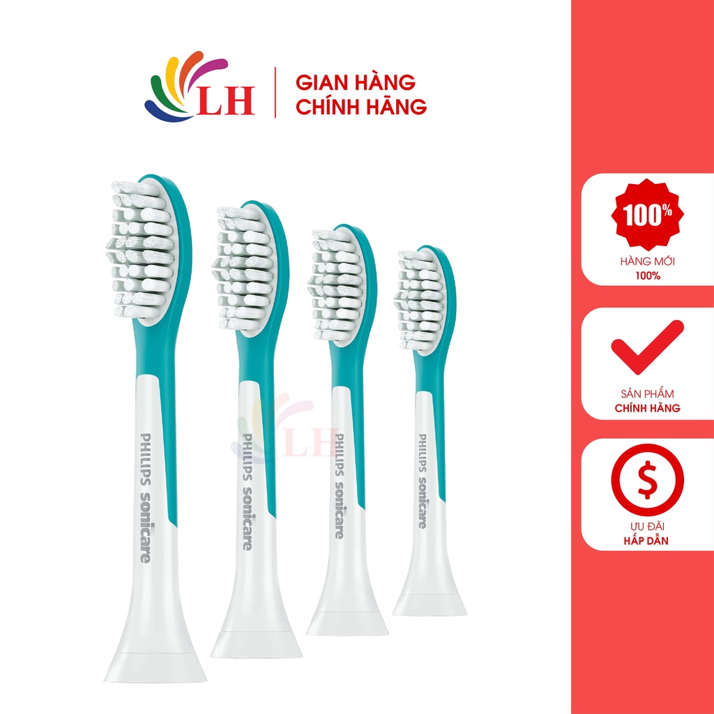 Đầu bàn chải thay thế bàn chải điện trẻ em Philips Sonicare For Kids 7+ - Hàng nhập khẩu