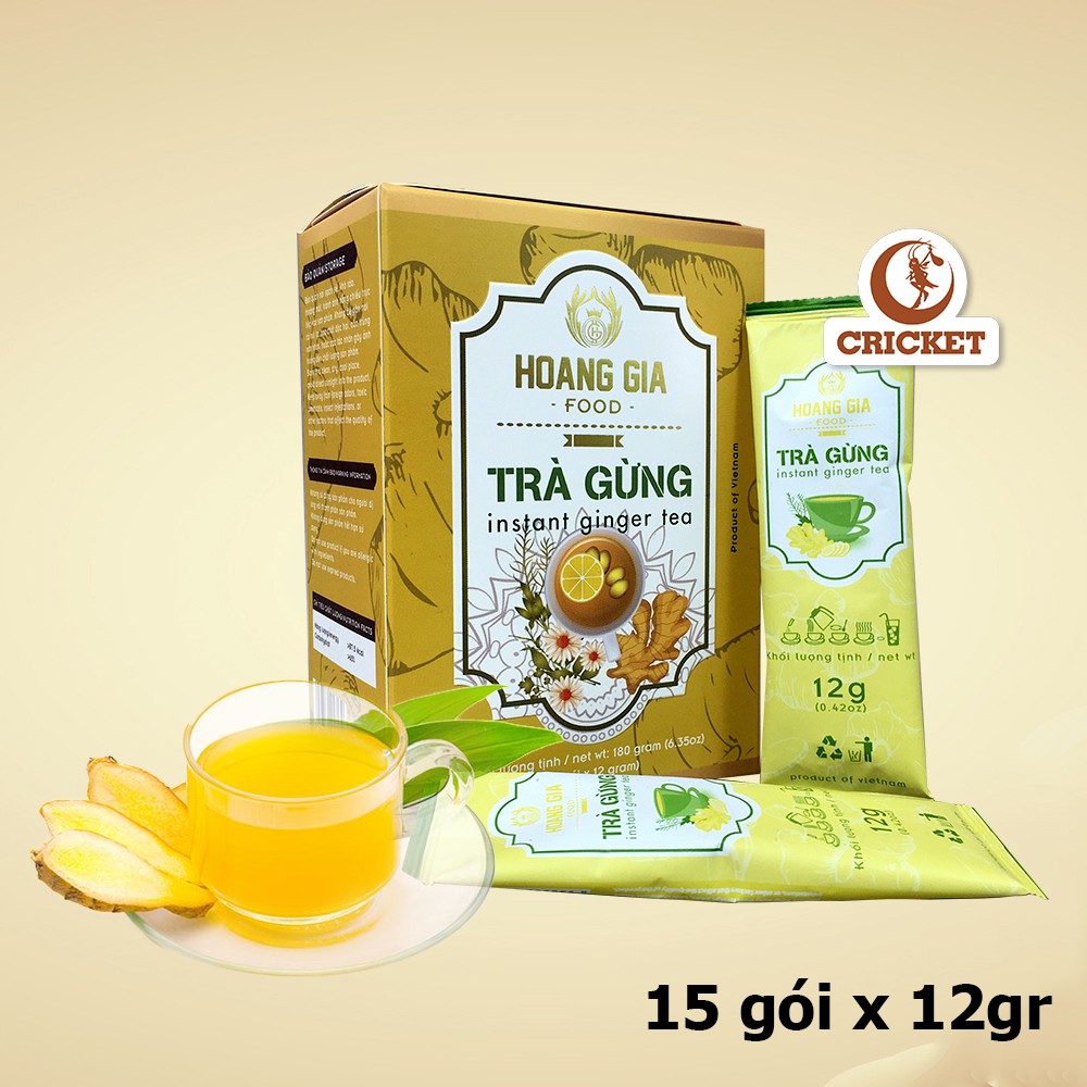Trà gừng hòa tan Hot Ginger Cozy 200g , Nguyên Liệu Trà Sữa CRICKET
