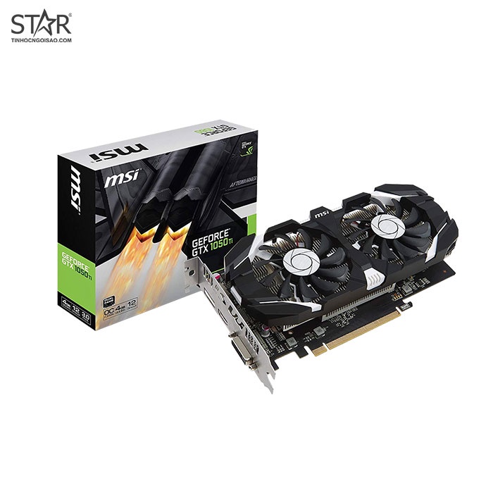 [Mã ELHASALE1TR giảm 5% đơn 3TR] Card đồ họa vi tính VGA MSI GTX 1050Ti OCV1 4G GDDR5 (GTX 1050 Ti 4GT OCV1)