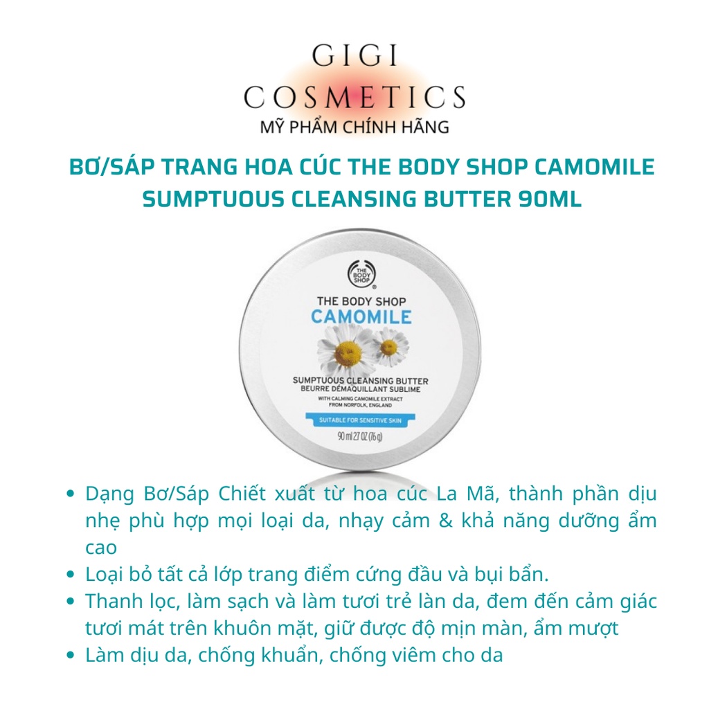 Sáp tẩy trang the body shop camomile sumptuous cleansing butter 90gr