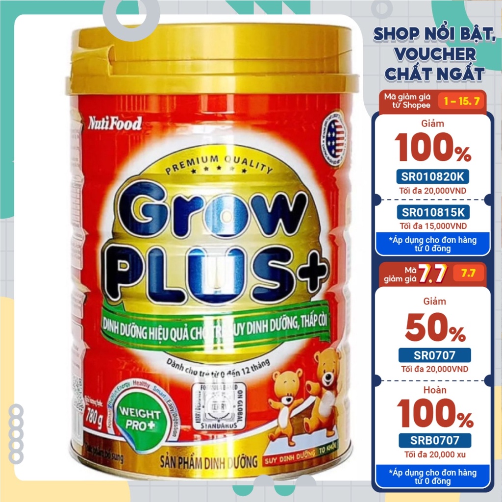 Sữa Bột NUTI GROW PLUS đỏ 900g