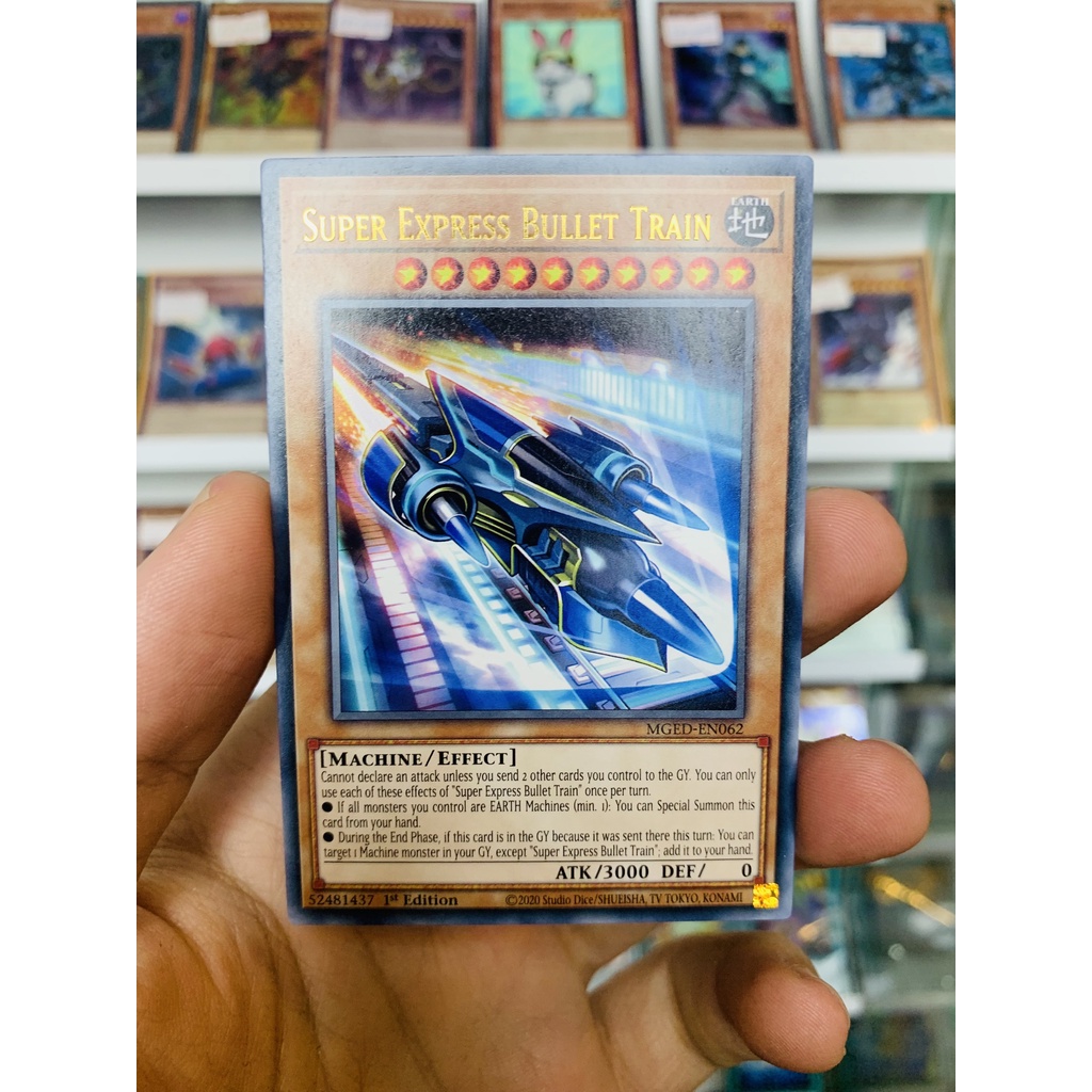 Thẻ Bài Lẻ YugiOh! Mã MGED-EN062 - Super Express Bullet Train - Gold-Letter Rare - 1st Edition
