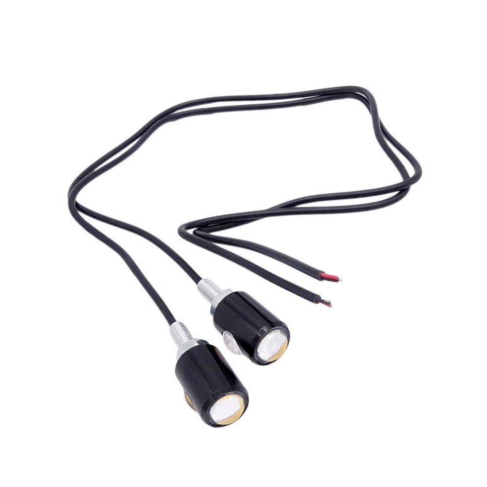 PEARLVN Set 2 Đèn Chiếu Biển Số Xe Hình Đôi Mắt Dễ Lắp Đặt