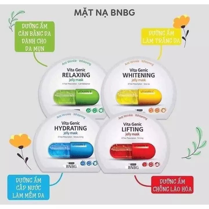 Mặt Nạ Giấy BNBG Vita Genic lẻ miếng