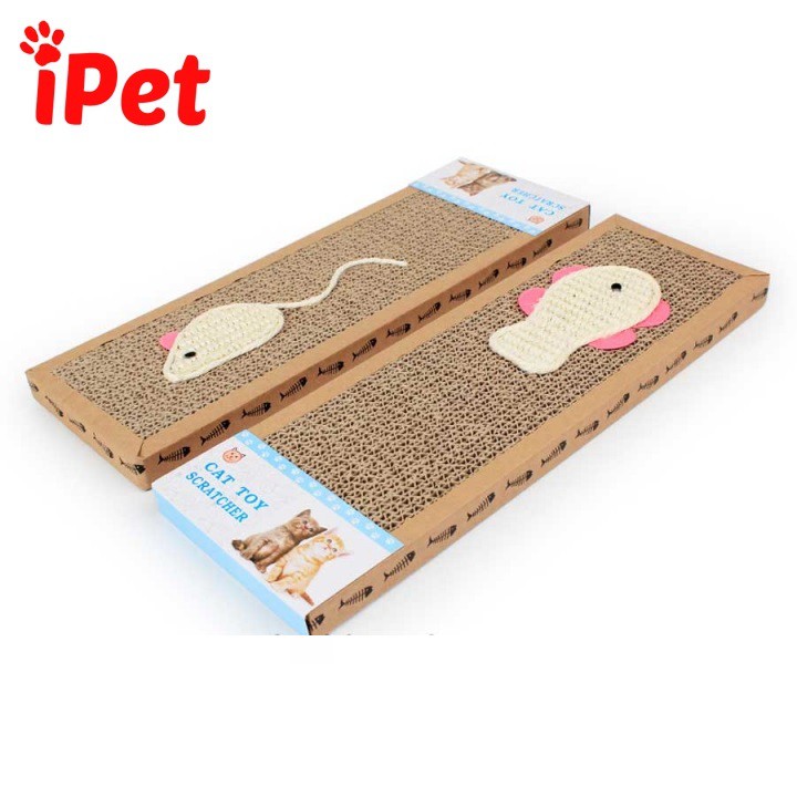 Bàn Cào Móng Cho Mèo Có Catnip Hình Chuột - iPet Shop