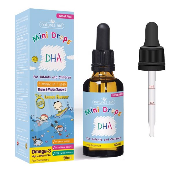 DHA Drops 50ml - Bổ sung DHA cho trẻ từ 3 tháng