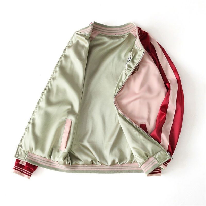 [ ODER ] ÁO KHOÁC BOMBER 2 MẶT THÊU TRÁI TIM SUKAJAN JACKET | BigBuy360 - bigbuy360.vn