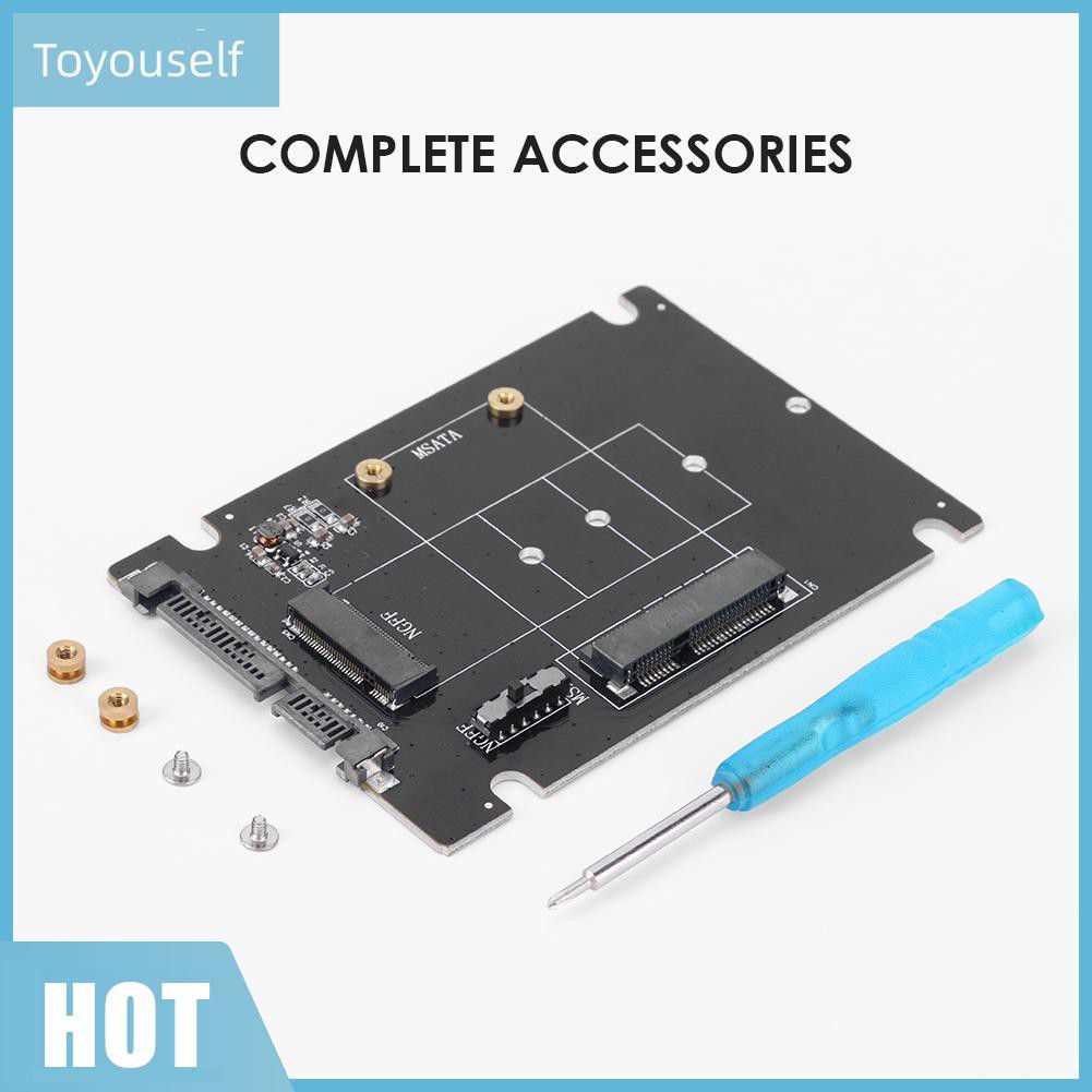 Bộ Chuyển Đổi Thẻ Nhớ Ssd 2 Trong 1 Msata Sang Sata Ngff M.2 Sang Sata3 | BigBuy360 - bigbuy360.vn