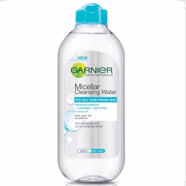 Nước tẩy trang Garnier Micellar Cleasing Water - For oily acne prone Skin dành cho da dầu mụn -  400ml