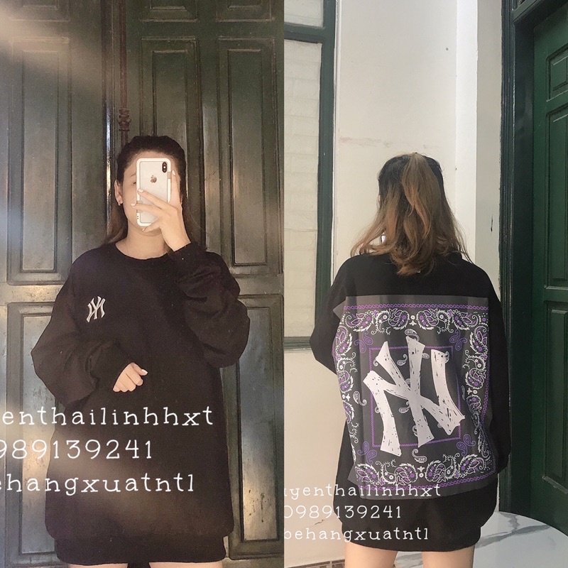 Áo thun nỉ sweater Ny Mlb Paisley | BigBuy360 - bigbuy360.vn