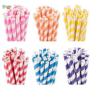 5 ống hút giấy phi 12 / phi 10 / phi 8 / phi 6 hoa văn họa tiết xoắn nhiều màu bảo vệ môi trường - paper straw