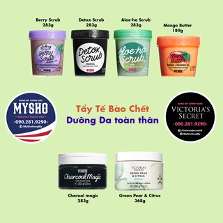 (Scrub, Mask) Mặt Nạ dưỡng da Detox Mask, Tẩy tế bào chết cho dành mặt & body - Victorias' Secret USA