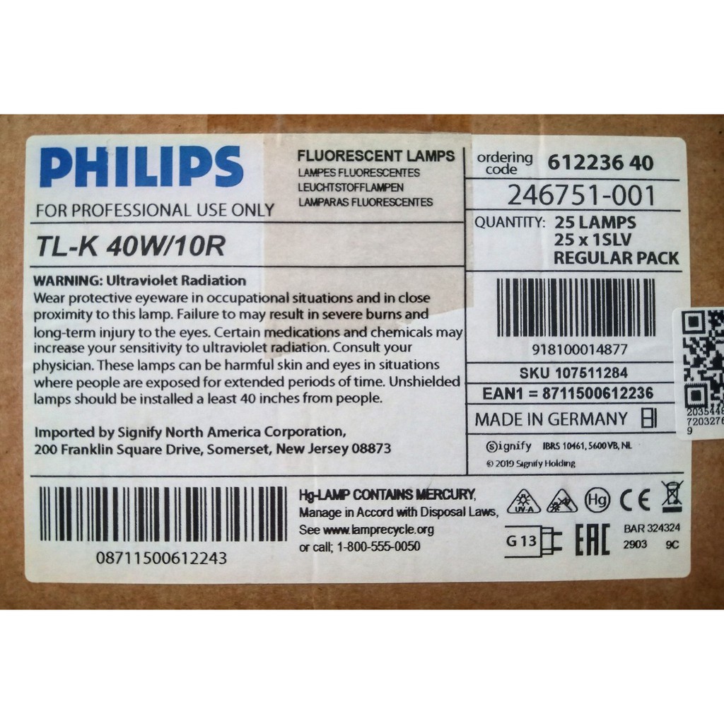 (SALE) Bóng Philips TL-K 40W/10R ACTINIC BL