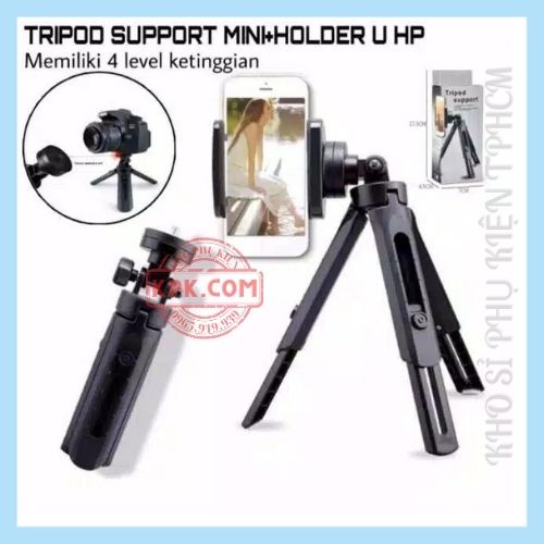 Tripod Support Mini Cho Điện Thoại | Máy Ảnh - Tripod 3 Chân | khosiphukientphcm